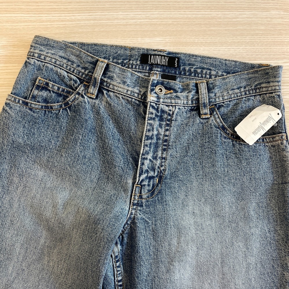 Laundry by Shelli Segal Womens High Rise Flare Jeans Blue Medium Wash Size 0 NEW